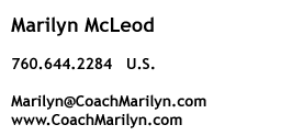 Contact Coach Marilyn