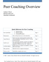 Peer Coaching article with Marilyn McLeod and Marshall Goldsmith